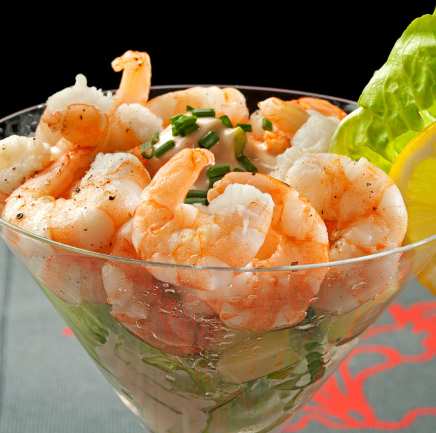 Cocktail di gamberi con avocado